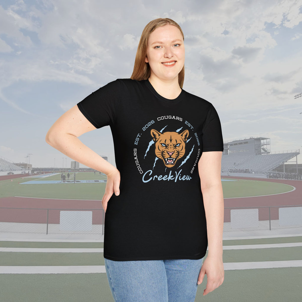 CVHS Cougars "Est. 2026" Claw Badge Unisex Tee