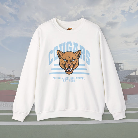 CVHS Cougars "Est. 2026" Varsity Crest Unisex Crewneck Sweatshirt