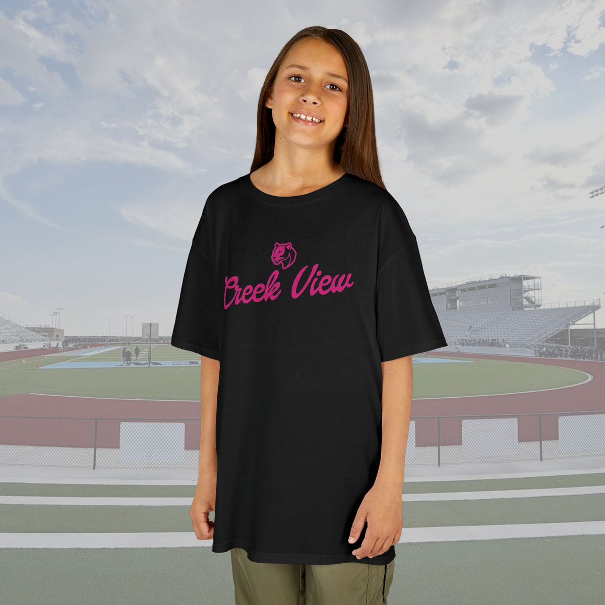 Creek View '99 Doll Print PINK OUT Youth Tee