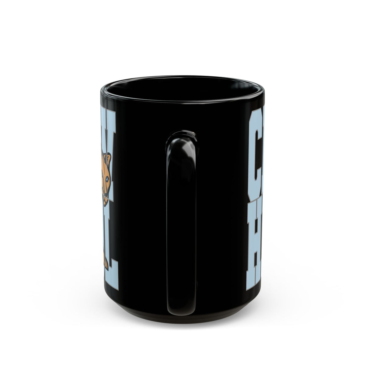 CVHS Cougars Full-Wrap Block Letter Black Ceramic Mug (11oz/15oz)