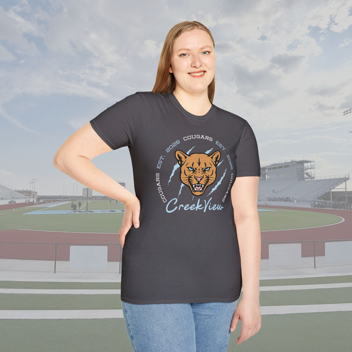CVHS Cougars "Est. 2026" Claw Badge Unisex Tee