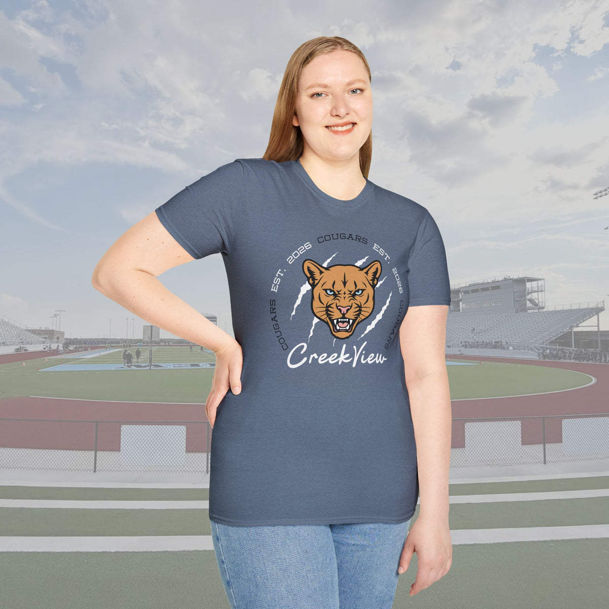 CVHS Cougars "Est. 2026" Claw Badge Unisex Tee