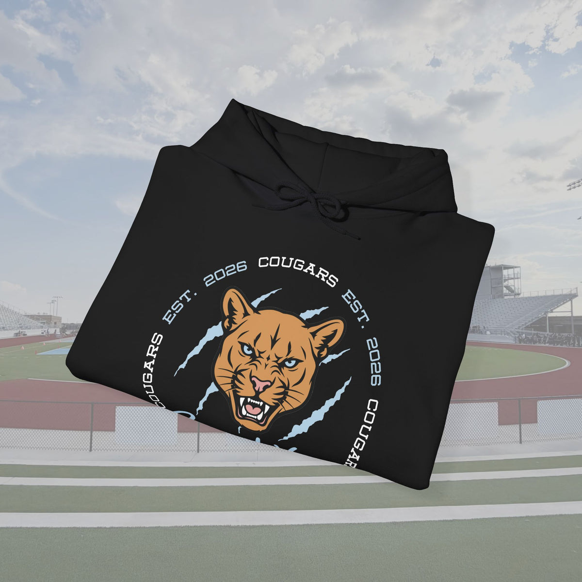 CVHS Cougars "Est. 2026" Claw Badge Unisex Hoodie