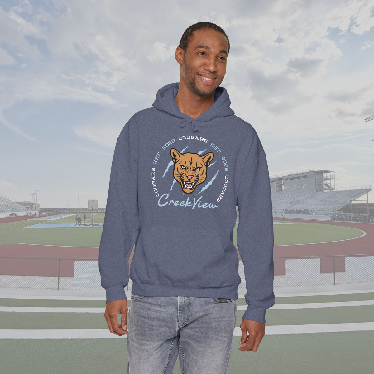 CVHS Cougars "Est. 2026" Claw Badge Unisex Hoodie
