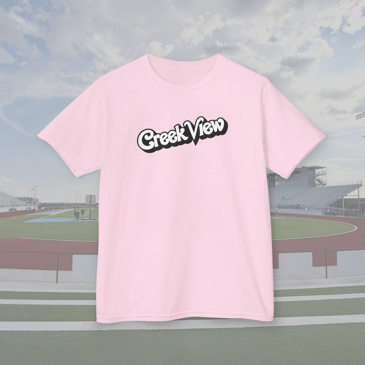 Creek View '75 Doll Print PINK OUT Youth Tee
