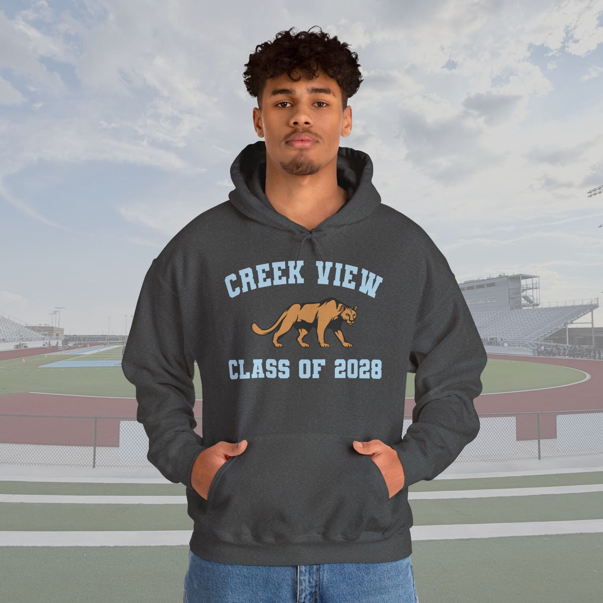 CVHS Class of 2028 Collegiate Cougar Unisex Hoodie