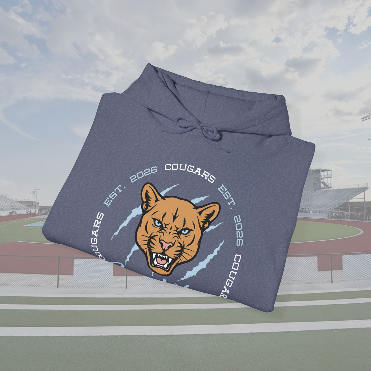 CVHS Cougars "Est. 2026" Claw Badge Unisex Hoodie