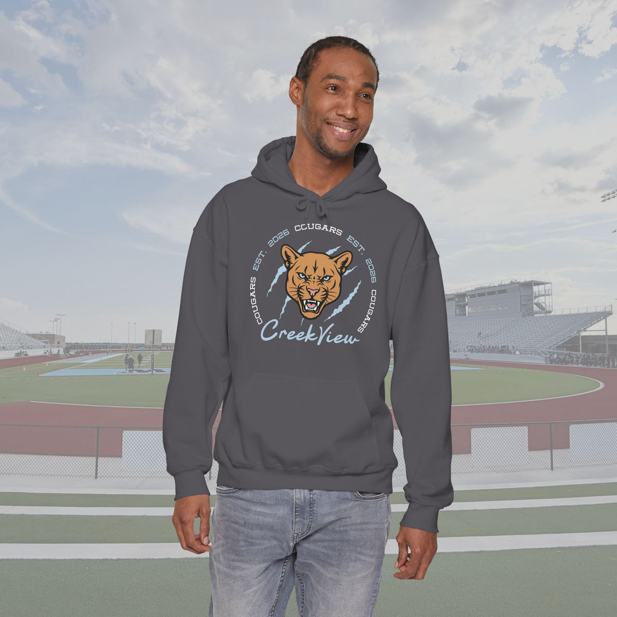 CVHS Cougars "Est. 2026" Claw Badge Unisex Hoodie