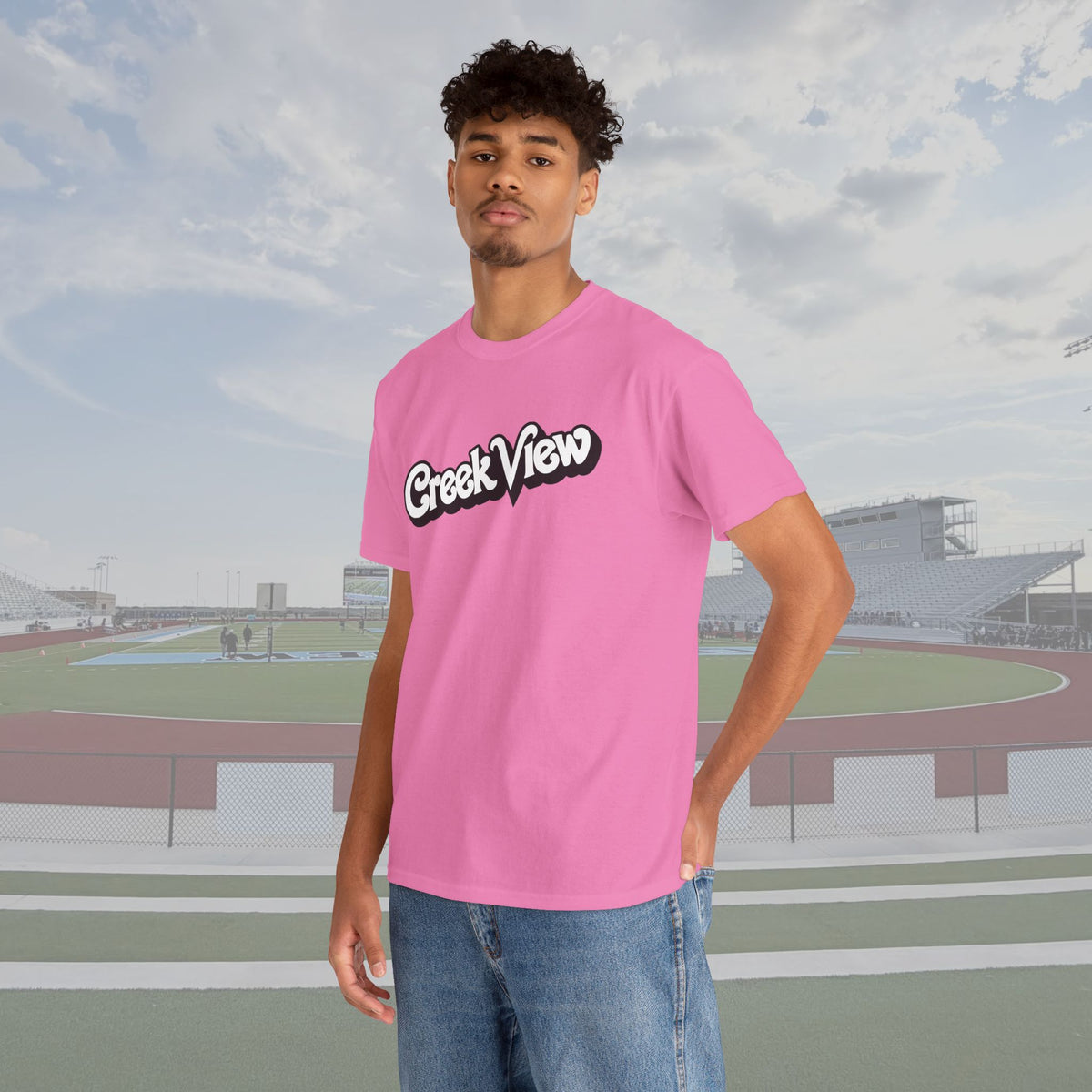 Creek View '75 Doll Print Unisex PINK OUT Tee