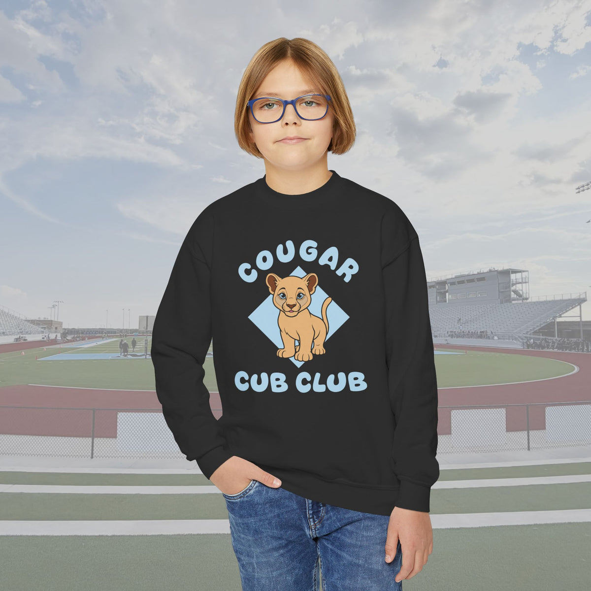 CVHS "Cougar Cub Club" Youth Crewneck Sweatshirt