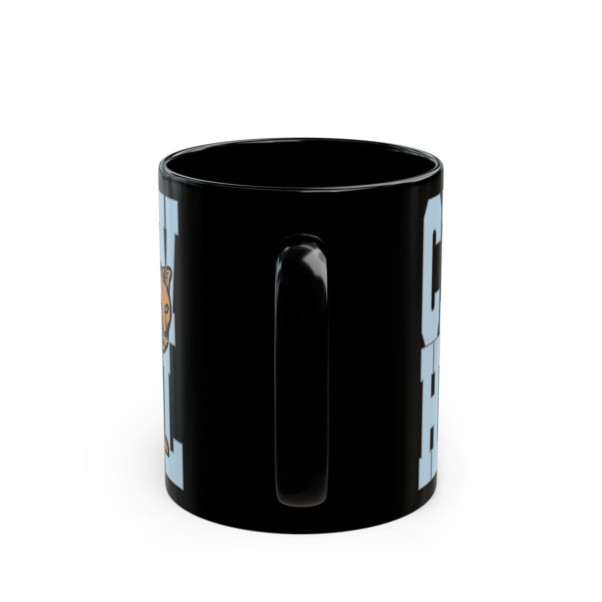 CVHS Cougars Full-Wrap Block Letter Black Ceramic Mug (11oz/15oz)
