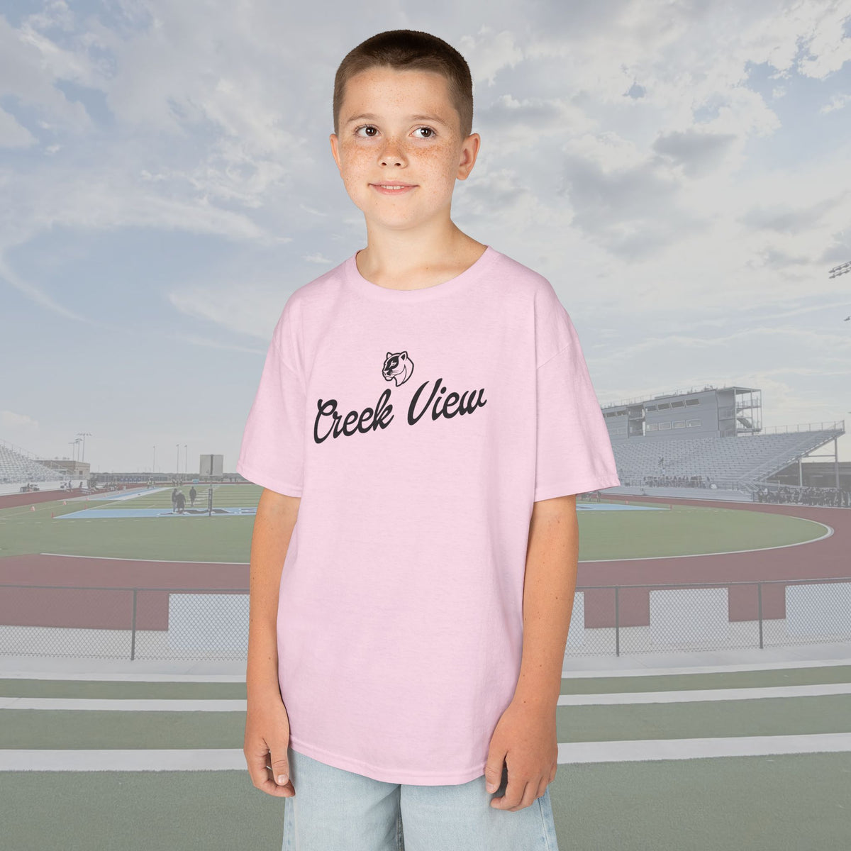Creek View '99 Doll Print PINK OUT Youth Tee