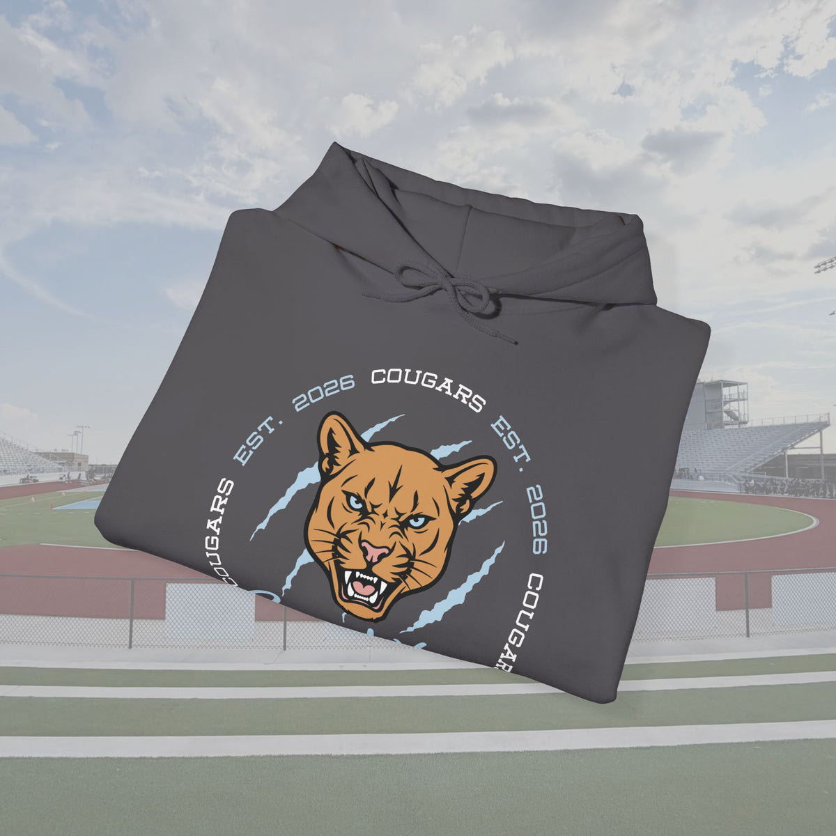 CVHS Cougars "Est. 2026" Claw Badge Unisex Hoodie