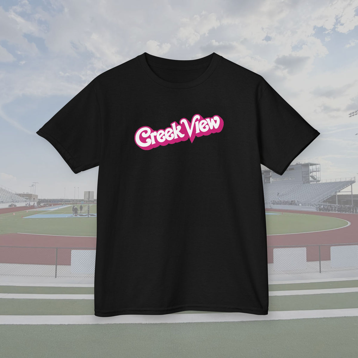 Creek View '75 Doll Print PINK OUT Youth Tee