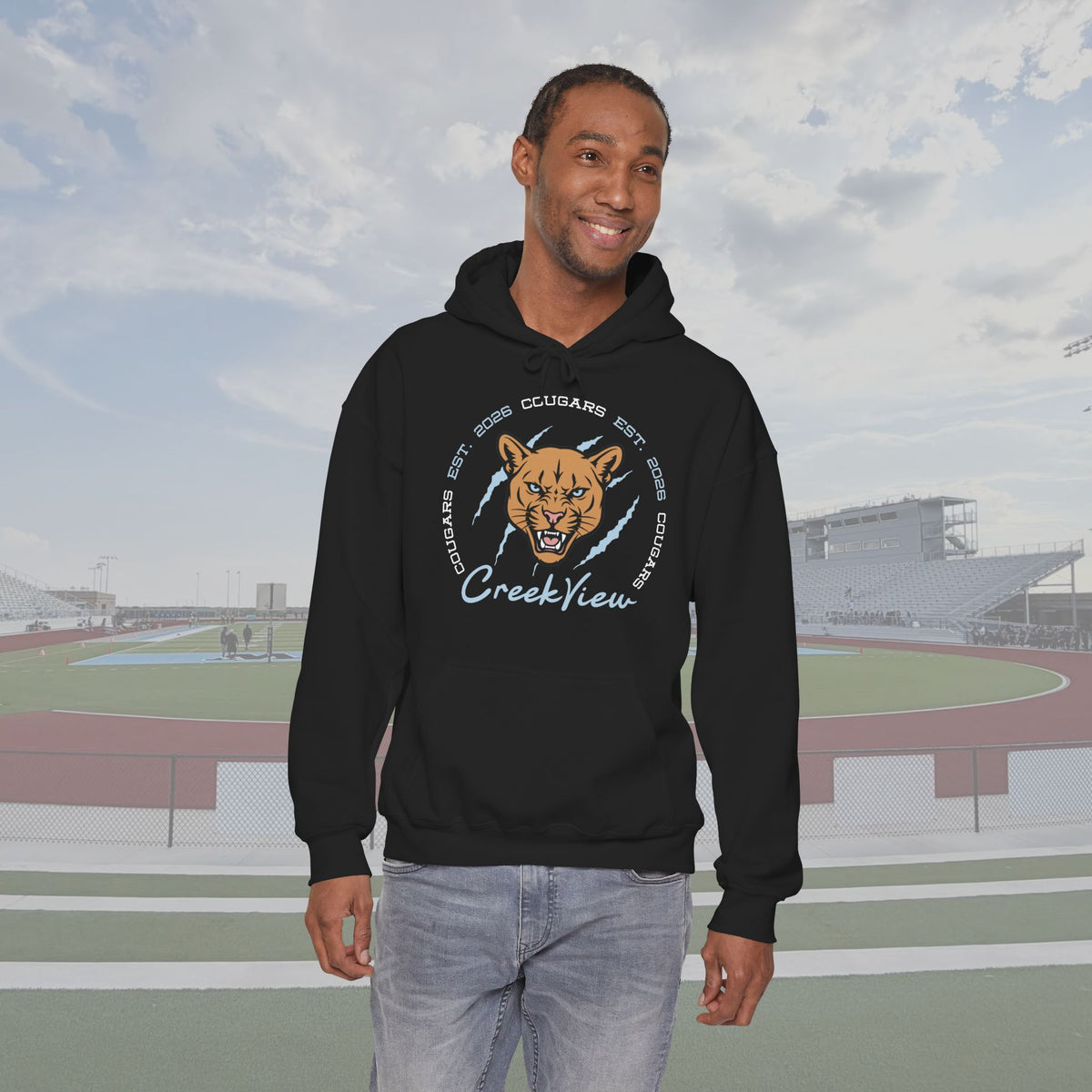 CVHS Cougars "Est. 2026" Claw Badge Unisex Hoodie