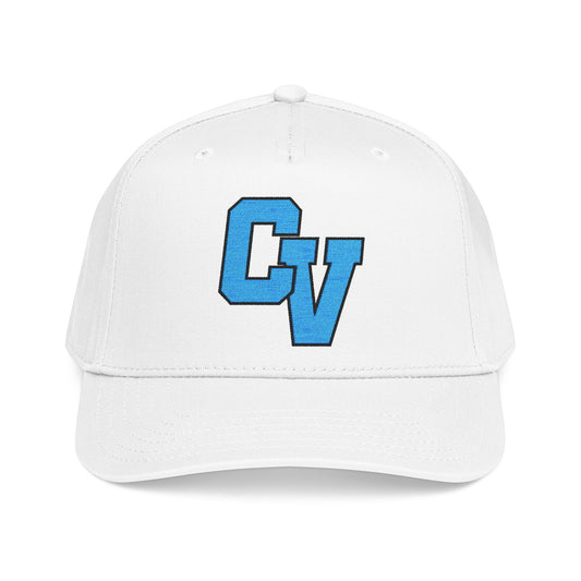 CVHS Cougars Embroidered "CV" Structured Baseball Cap — White