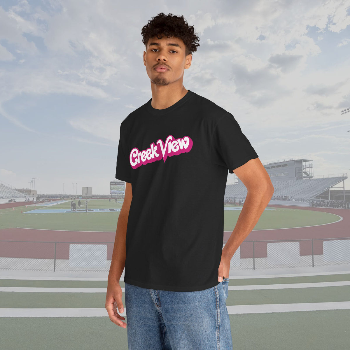 Creek View '75 Doll Print Unisex PINK OUT Tee