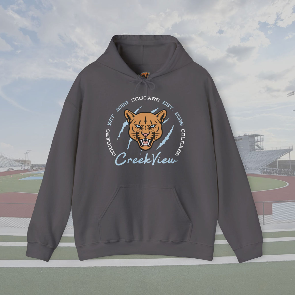CVHS Cougars "Est. 2026" Claw Badge Unisex Hoodie