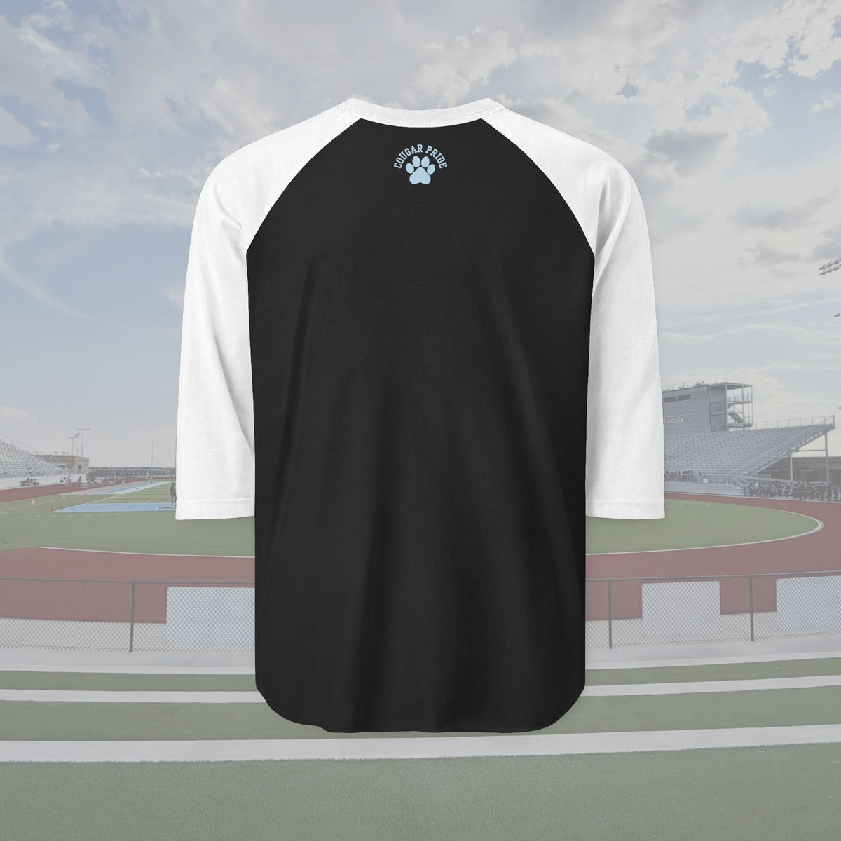 Creek View Cougars 3/4 Sleeve Unisex Raglan