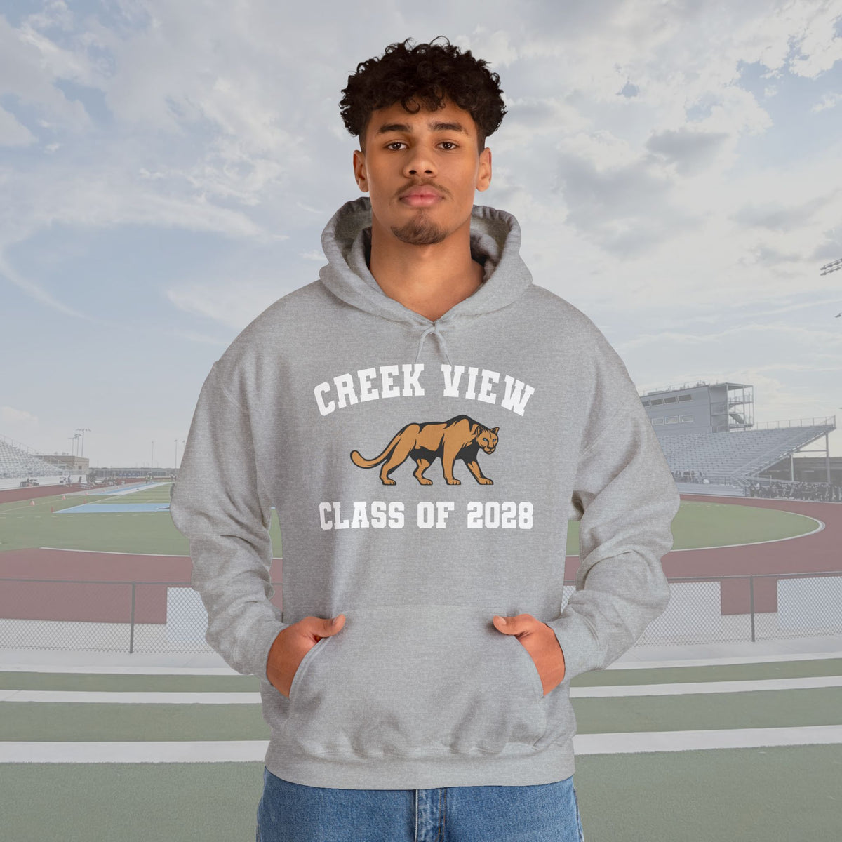 CVHS Class of 2028 Collegiate Cougar Unisex Hoodie